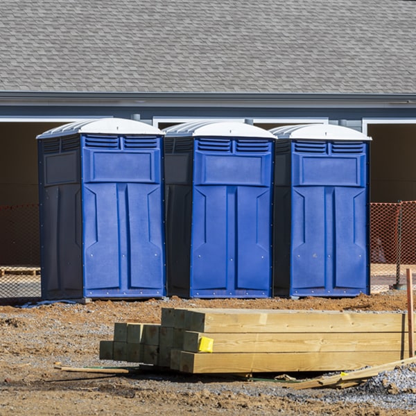 what is the expected delivery and pickup timeframe for the portable toilets in Berkley IA